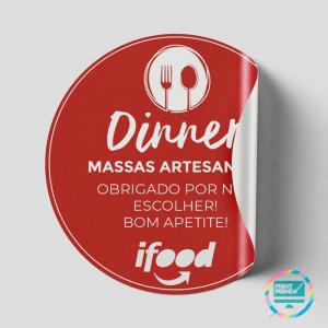Adesivo Redondo Adesivo Couche Brilho 80g Cartela 21x29x7   Cartela Meio Corte 